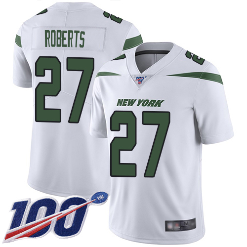 New York Jets Limited White Men Darryl Roberts Road Jersey NFL Football #27 100th Season Vapor Untouchable
